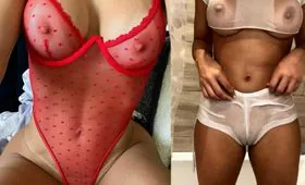 Video grátis Bru Luccas usando vestido ousado